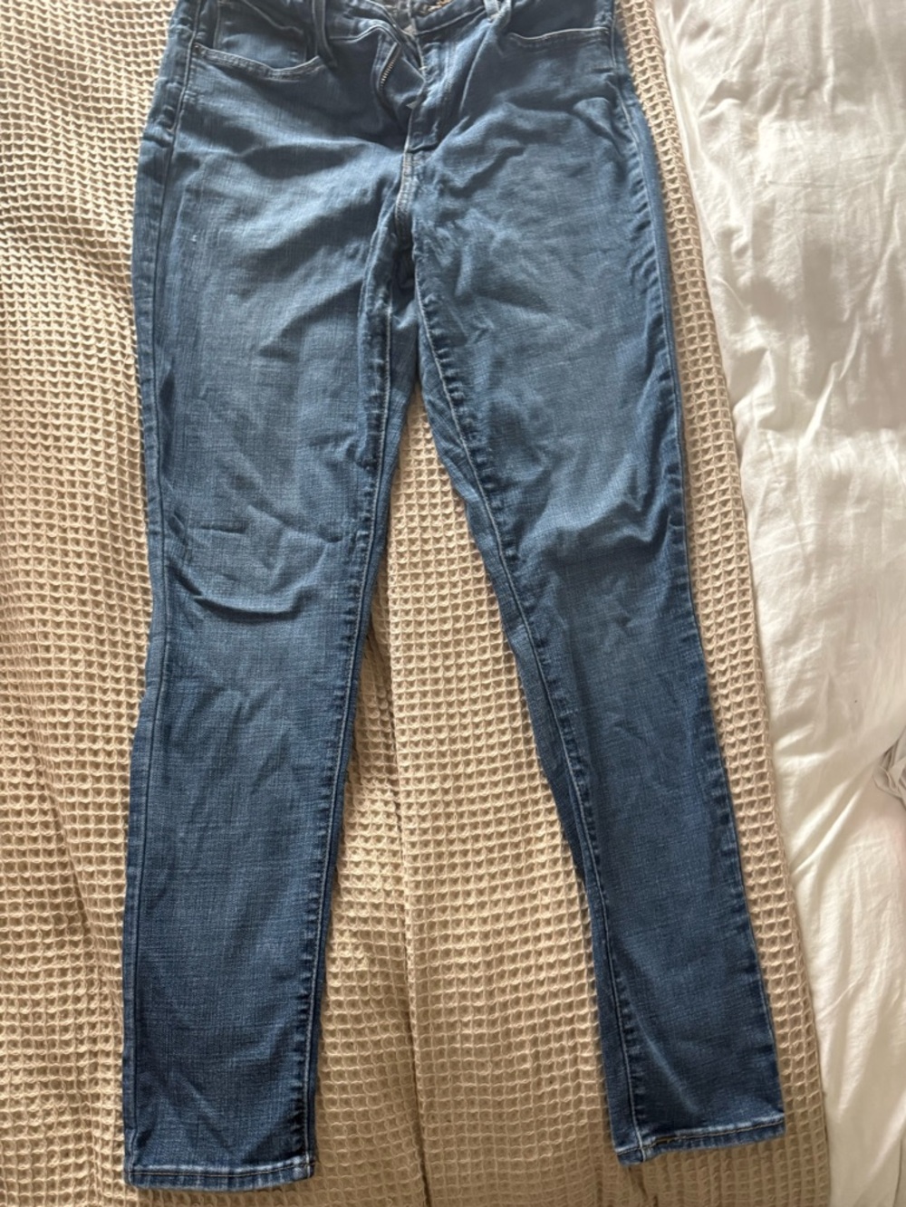 Women's Blue Stretch Skinny Jeans